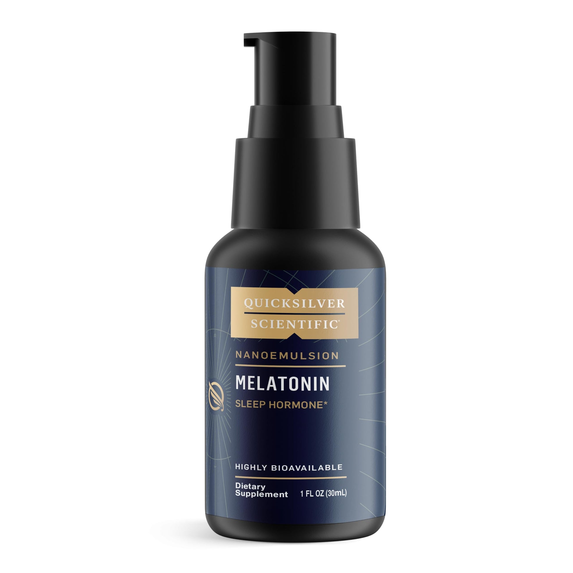 Quicksilver Scientific Liposomal Melatonin - Bedtime, Jet Lag & Immune Support Liquid for Adults - Efficient, Superior Absorption 1mg to Minimize Morning Drowsiness (30 ml) Quicksilver ScientificUS supplements
