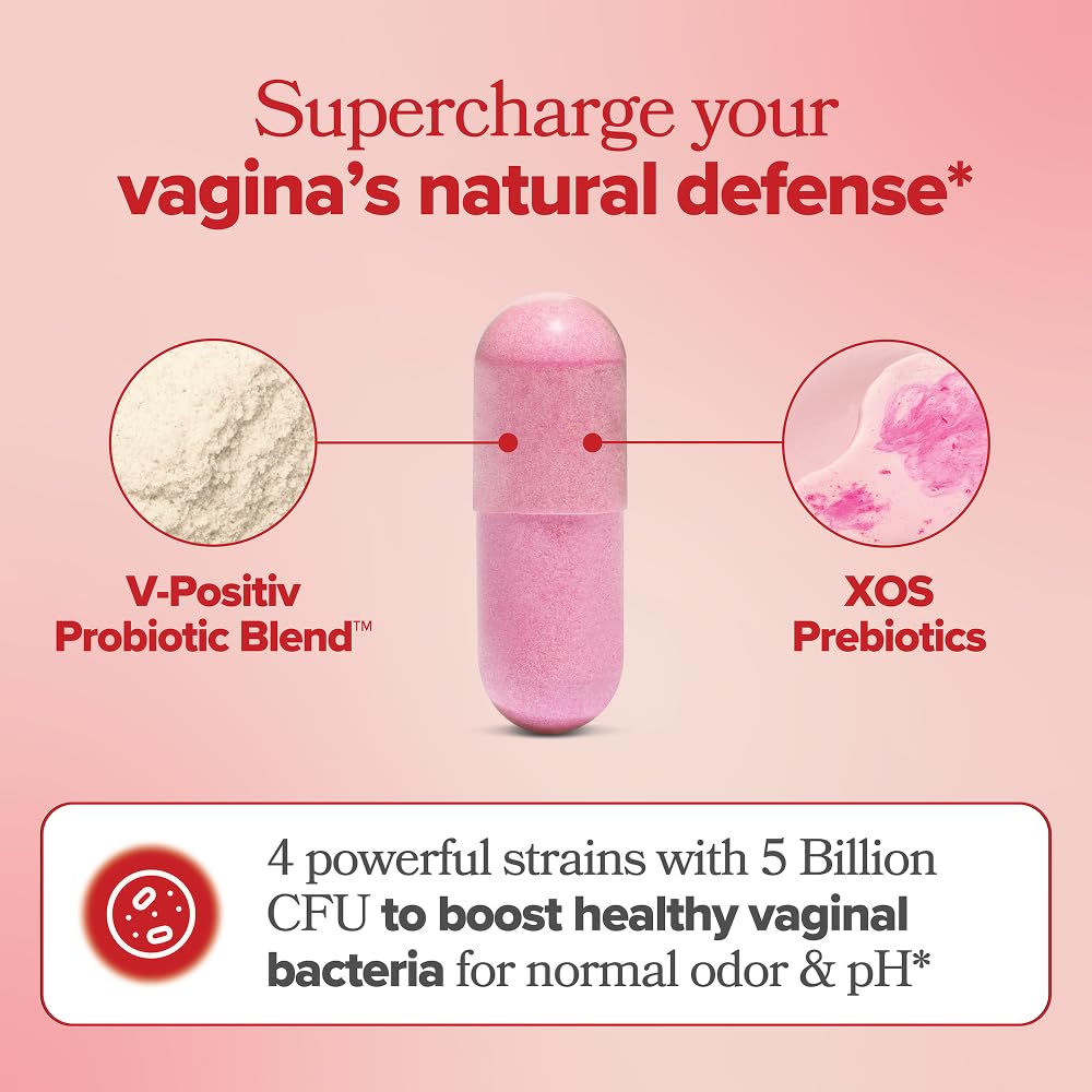 O Positiv URO Vaginal Probiotics for Women pH Balance with Prebiotics & Lactobacillus – Vaginal Health Supplement – Promote Healthy Vaginal Odor & Flora, 60 Count (Pack of 1), 1 Month Supply O PositivAu supplements