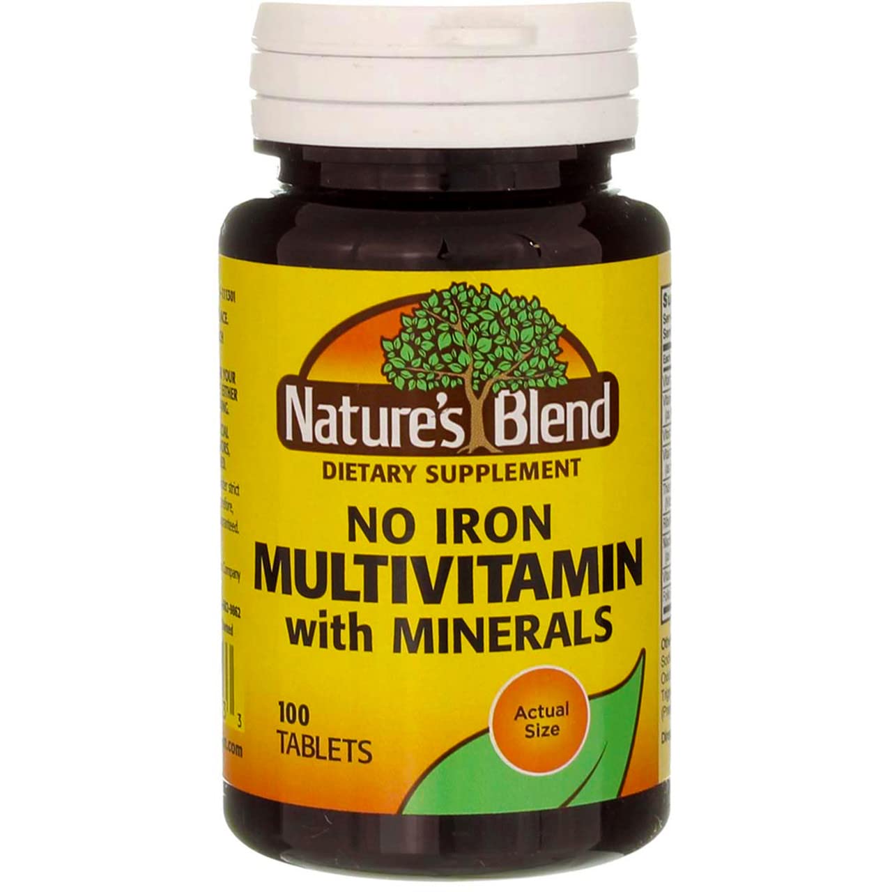 Nature's Blend Multiple Vitamin with Minerals No Iron 100 Tabs Nature's BlendAu supplements