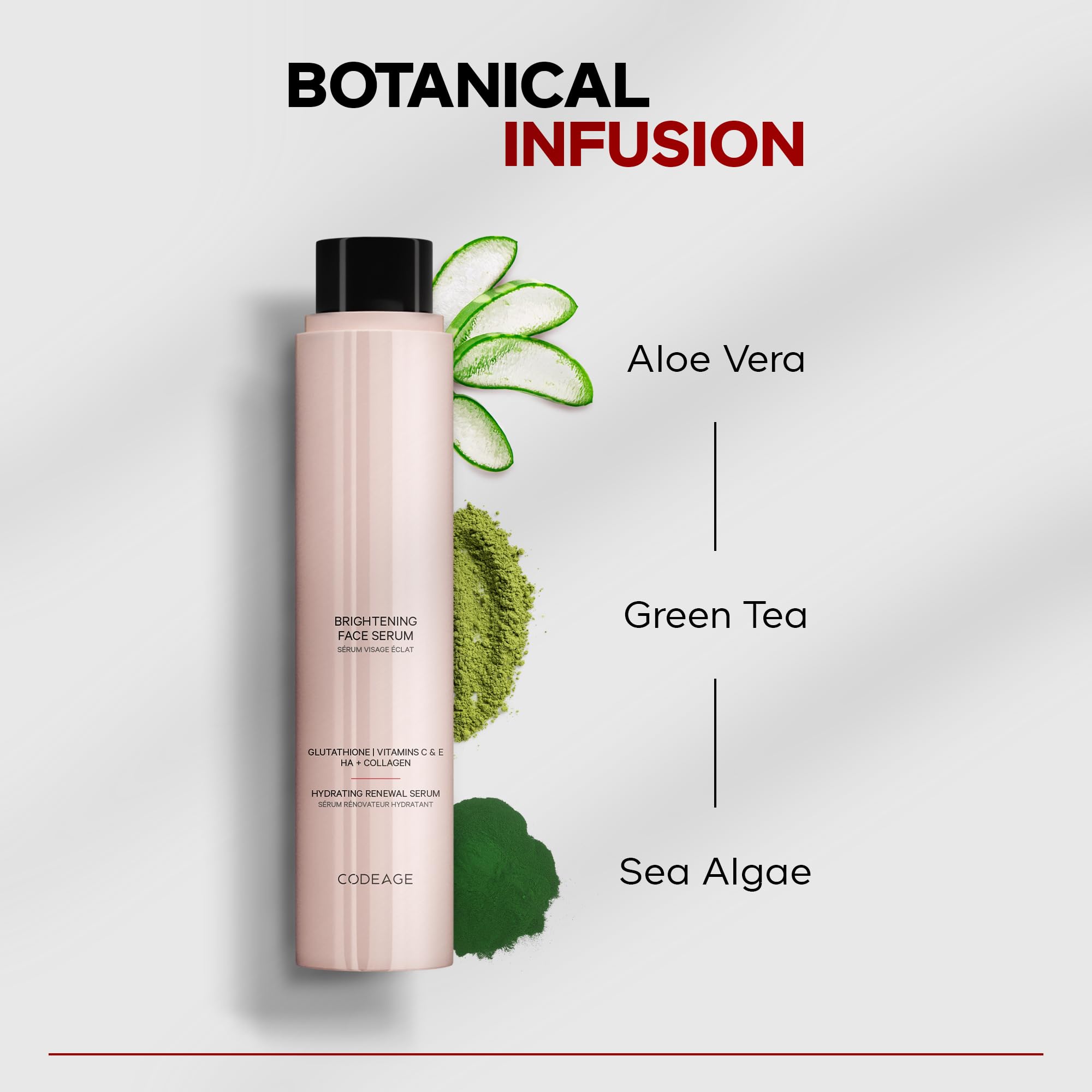 Maison Rouge Brightening Face Serum Refill by Codeage – Glutathione, Vitamin C, E, Hyaluronic Acid & Collagen – Radiance & Antioxidant Support – Paraben-Free – For All Skin Types – 1.7 fl oz CodeageAu supplements