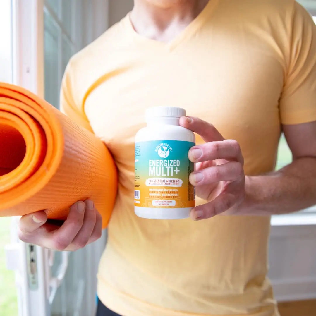 Energized Multi - Potent Multivitamin with 40 Fully Bioavailable Nutrients B Complex Vitamins, Vitamin D, Vitamin C, Vitamin K, Zinc, Quercetin Alkaline for LifeAu supplements