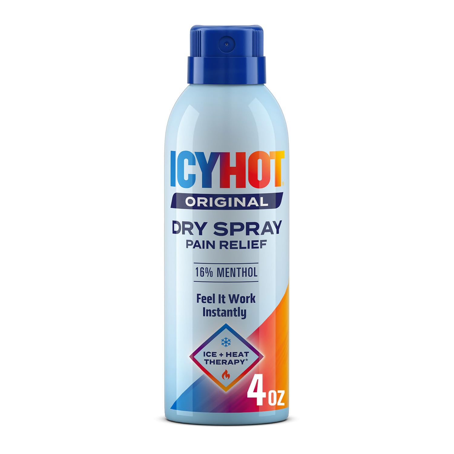 Icy Hot Original Pain Relief Dry Spray, Fast-Acting, Quick-Drying Pain Relief with Max Strength Menthol 16%, Ice and Heat Contrast Therapy for Backaches, Joints, Muscle Strains and Arthritis, 4 oz Icy HotAu supplements