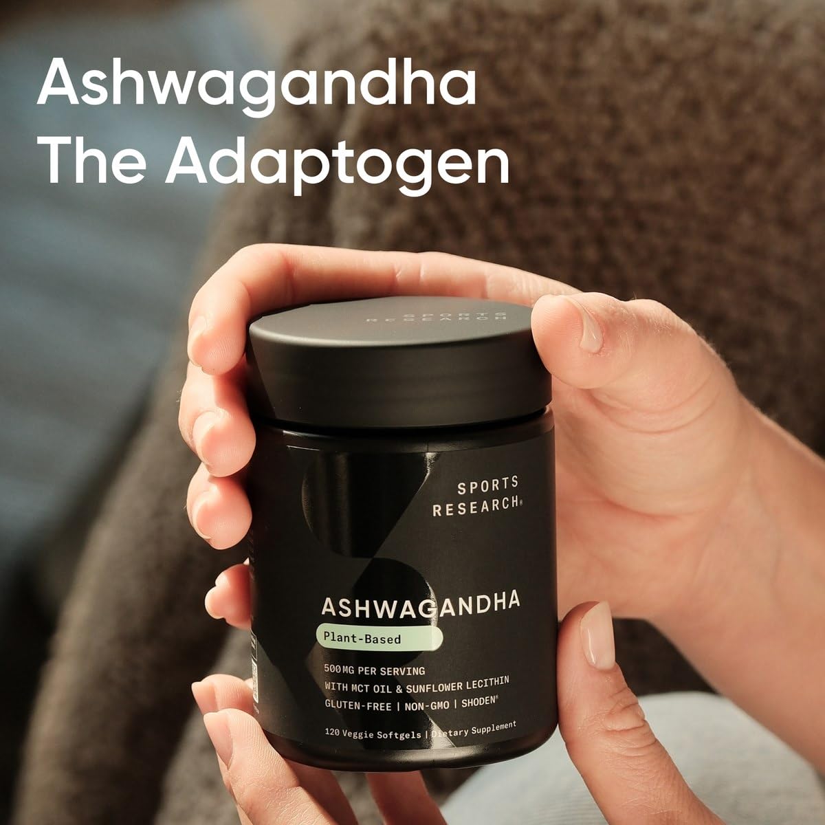 Sports Research® Ashwagandha Softgels with Coconut MCT Oil - Natural Adaptogen Made with Shoden® Ashwa for Relaxation, Calm & Sleep Support - Gluten Free & Vegan Friendly - 60 Count Sports ResearchAu supplements