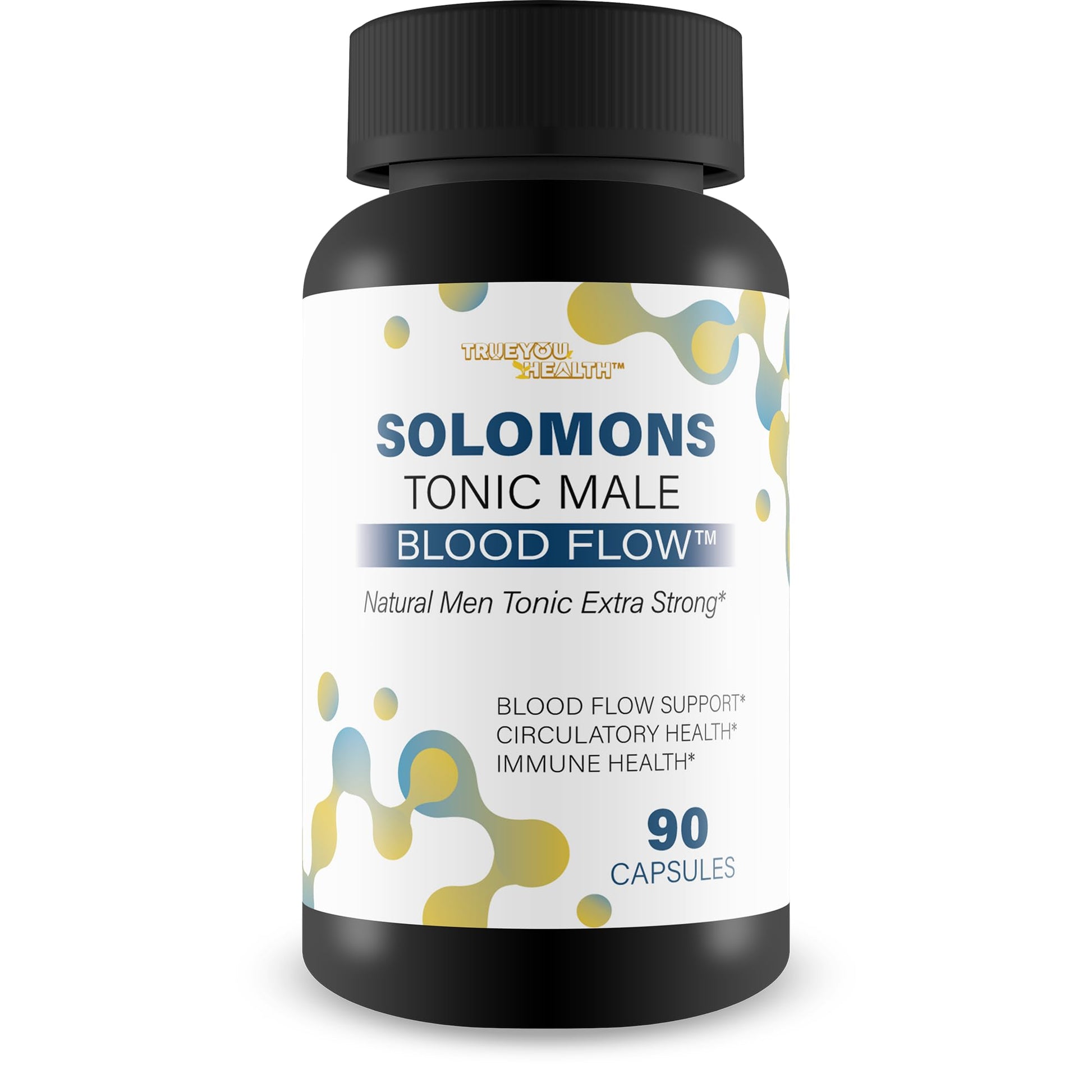 Solomons Tonic - Our Best Mens Blood Flow Supplement - Good Blood Flow Support - Male Blood Flow Capsules - Max Blood Flow Pills - Blood Circulation Supplements for Men - Male Blood Circulation Pills True You HealthAu supplements