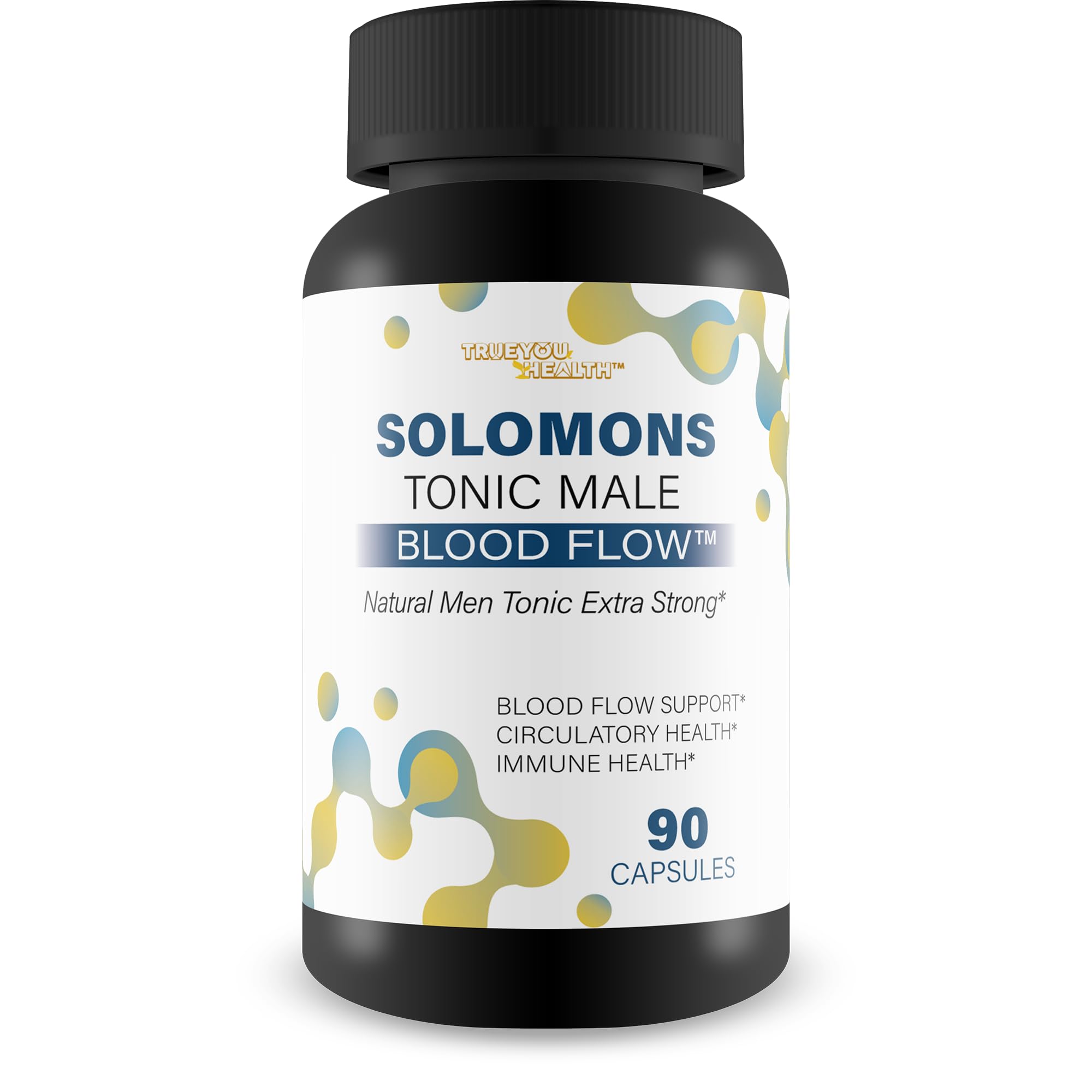 Solomons Tonic - Our Best Mens Blood Flow Supplement - Good Blood Flow Support - Male Blood Flow Capsules - Max Blood Flow Pills - Blood Circulation Supplements for Men - Male Blood Circulation Pills True You HealthAu supplements