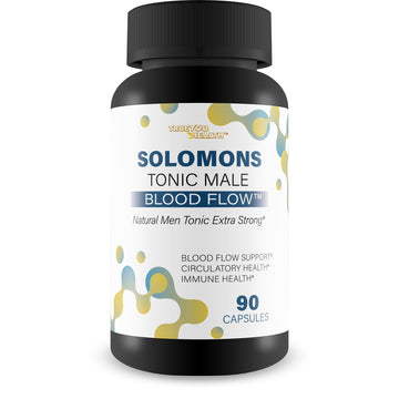 Solomons Tonic - Our Best Mens Blood Flow Supplement - Good Blood Flow Support - Male Blood Flow Capsules - Max Blood Flow Pills - Blood Circulation Supplements for Men - Male Blood Circulation Pills True You HealthAu supplements