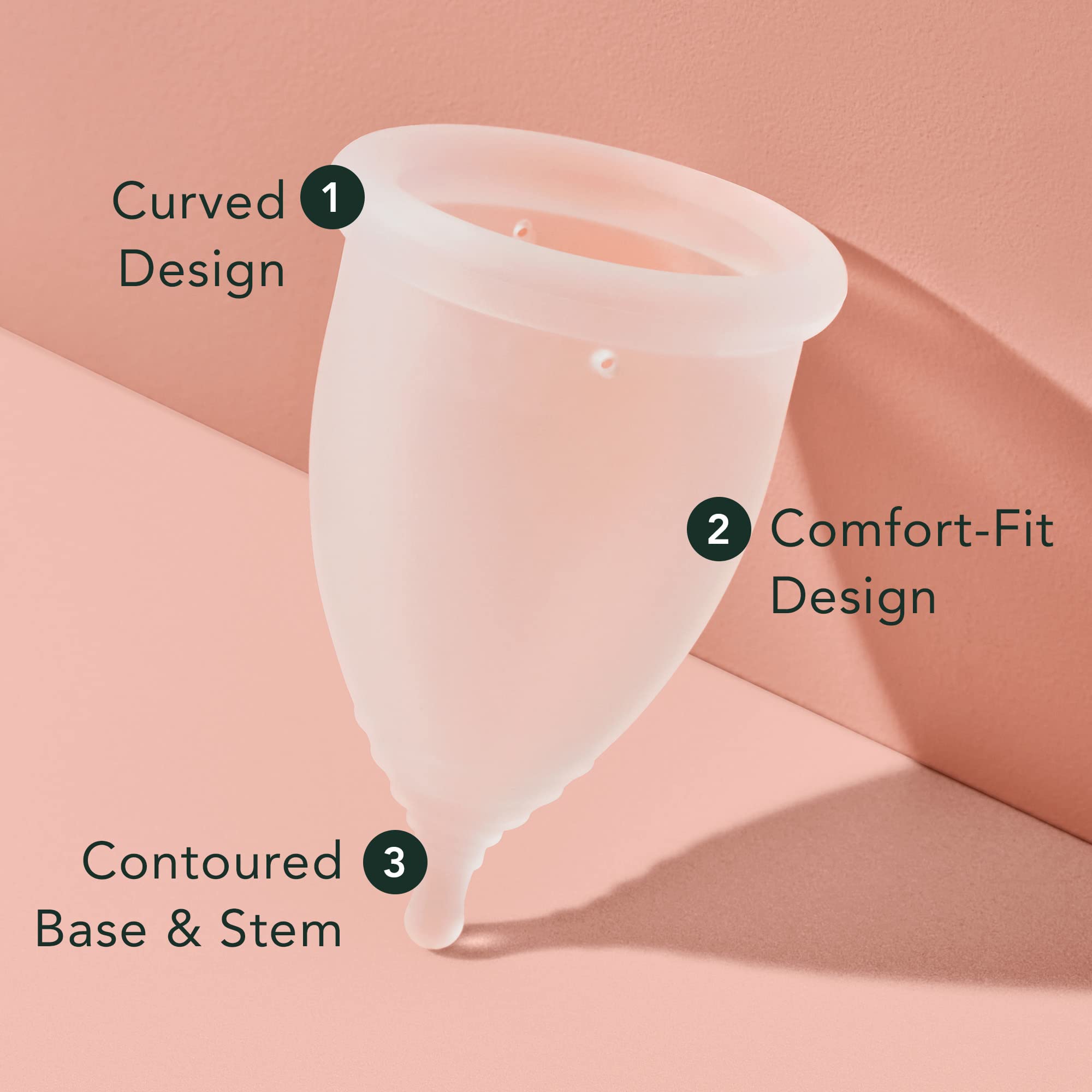 Rael Period Cup, Soft Reusable Menstrual Cups for Women - Medical-Grade Silicone, Period Cups RaelAu supplements