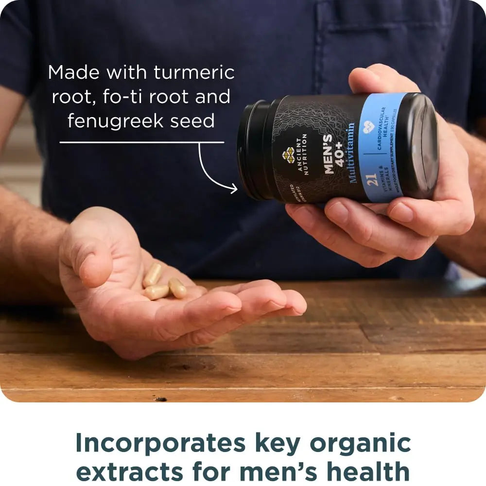 Ancient Nutrition, Multivitamin Mens 40 Plus 3 Day, 90 Count Ancient NutritionAu supplements