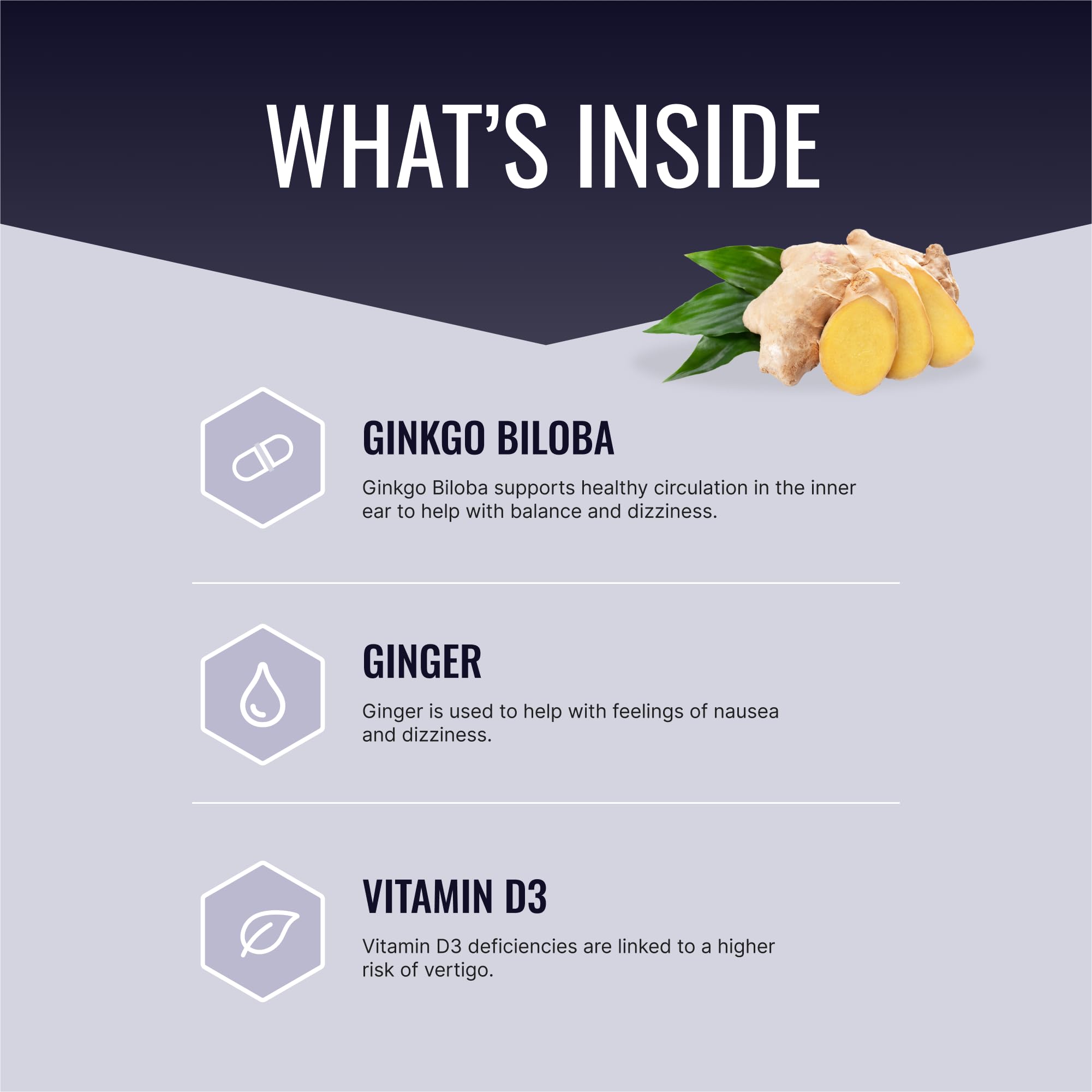 Approved Science VertiSyl - Ginkgo Biloba, Ginger, Vitamin D3, BioPerine - 60 Capsules - 1 Month Supply Approved ScienceAu supplements