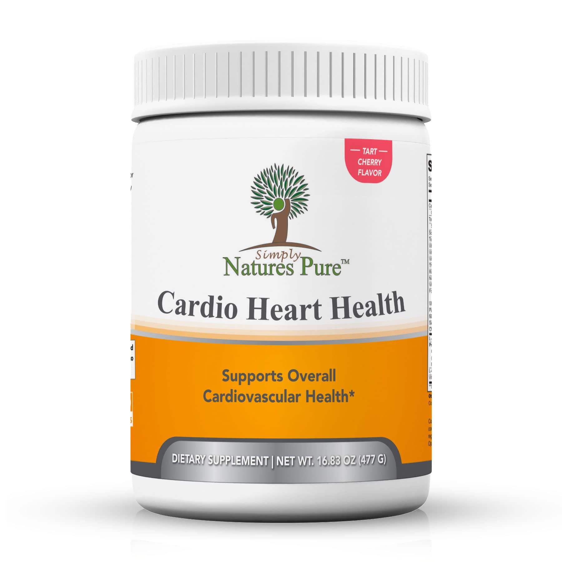 Simply Natures Pure - Cardio Heart Health Nitric Oxide Booster Support Supplement Powder with L-Arginine 5000 mg, L-Citrulline 1000 mg and Hawthorne Berry, 16.82 Ounces - Tart Cherry Flavor Simply Natures PureAu supplements