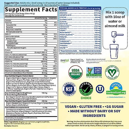 Garden of Life Raw Organic Fit Vegan Protein Powder Vanilla, 28g Plant Based Protein Garden of LifeUS supplements