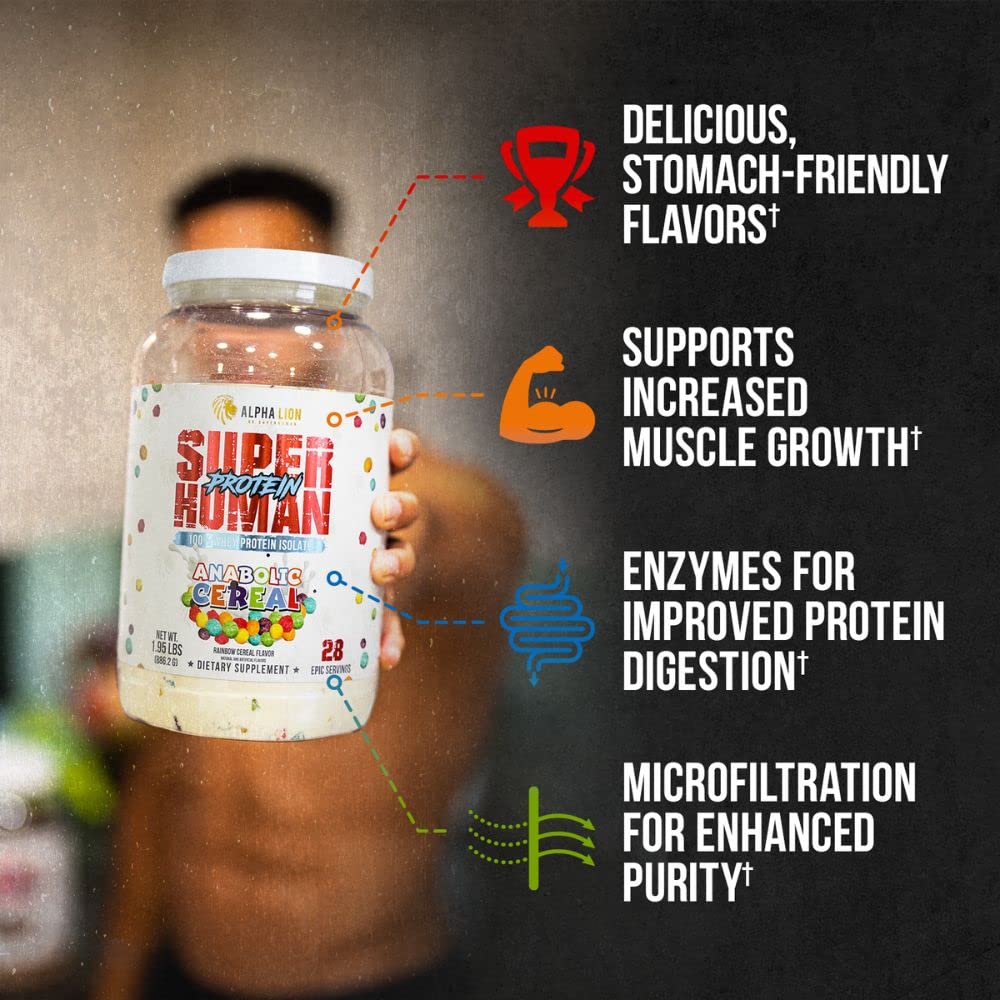 ALPHA LION Superhuman Whey Protein Powder, Great Tasting Pure Whey Protein Isolate ALPHA LIONAu supplements