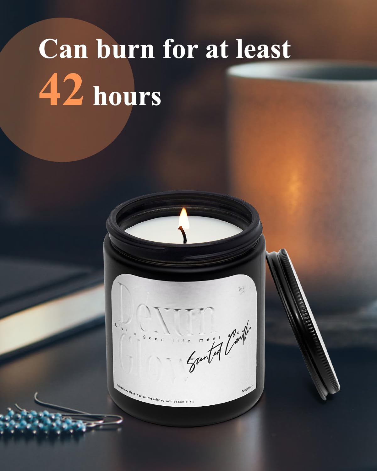 Aromatherapy Candle, Handcrafted with Natural Soy Wax and Essential Oils for Home Scented Appreciation Dexun GlowAu supplements