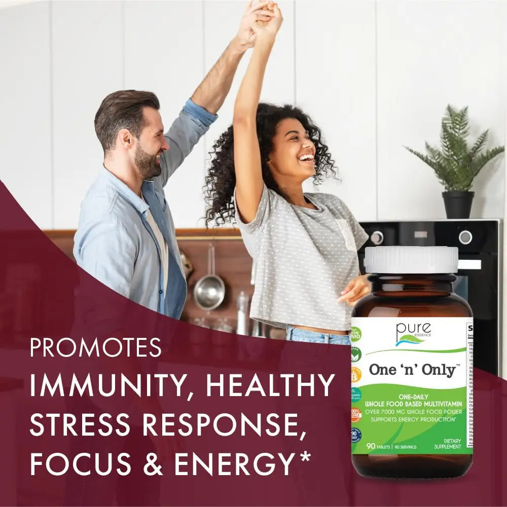 One n Only Whole Food Multivitamin by Pure Essence - Super Energetic Once a Day with Superfoods, Minerals, Enzymes PURE ESSENCE LABSAu supplements