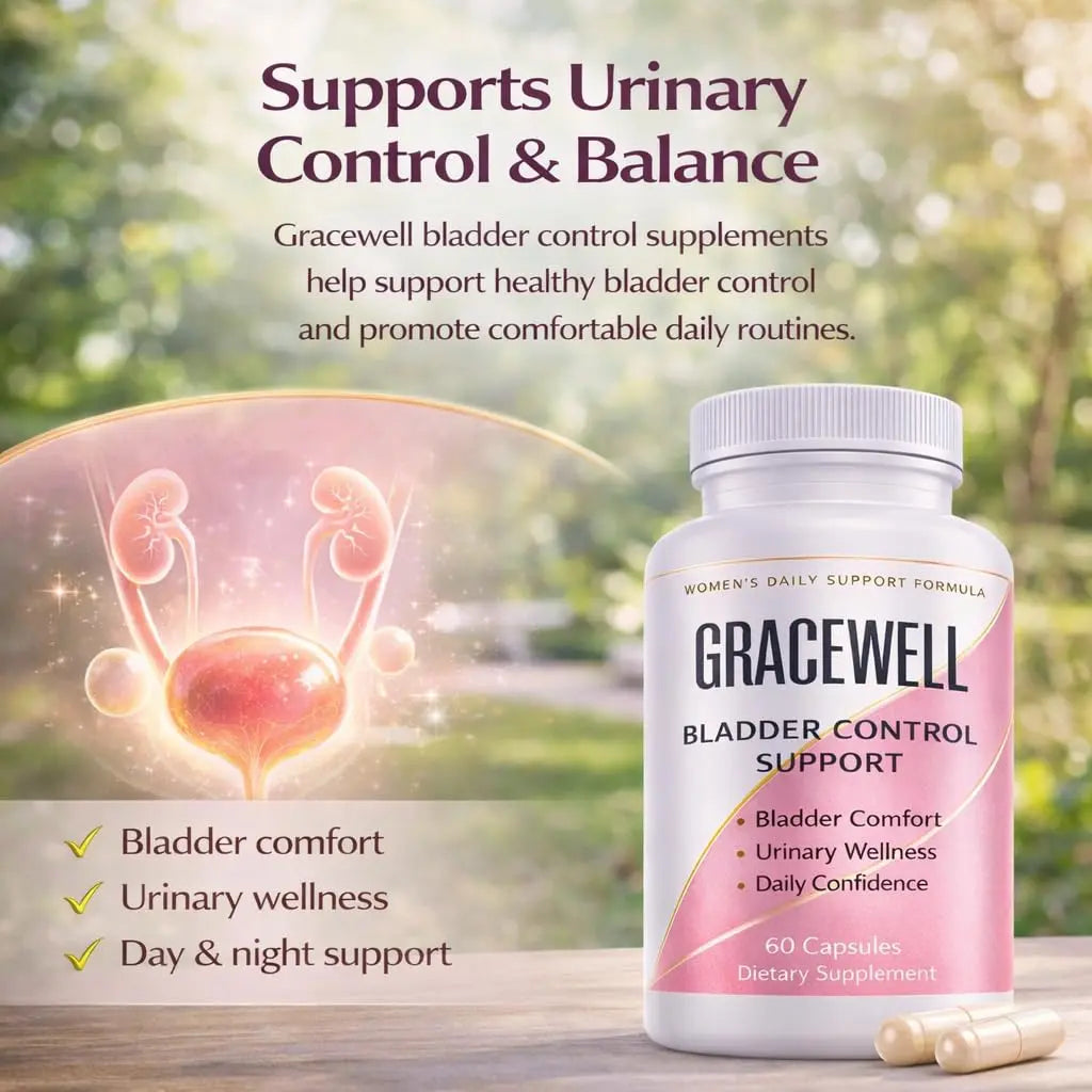 DXWXH Gracewell Bladder Wellness Supplement for Women & Men, Herbal Support with Asian Ginseng, Chinese Yam, Chinese Peony, Urinary Tract Health Formula, 60 Capsules (1) DXWXHnz supplements