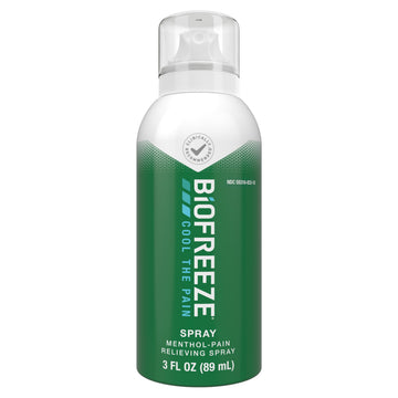 Biofreeze Menthol Pain Relieving Spray 3 FL OZ Colorless Aerosol Spray for Pain Relief Associated with Sore Muscles, Arthritis, Simple Backaches, and Joint Pain (Packaging May Vary) BiofreezeAu supplements