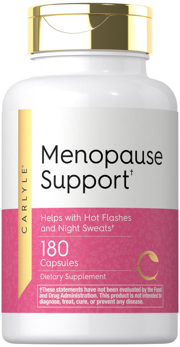 Carlyle Menopause Supplement for Women | 180 Capsules | Helps with Hot Flashes and Night Sweats | Non-GMO, Gluten Free Menopause Support CarlyleAu supplements