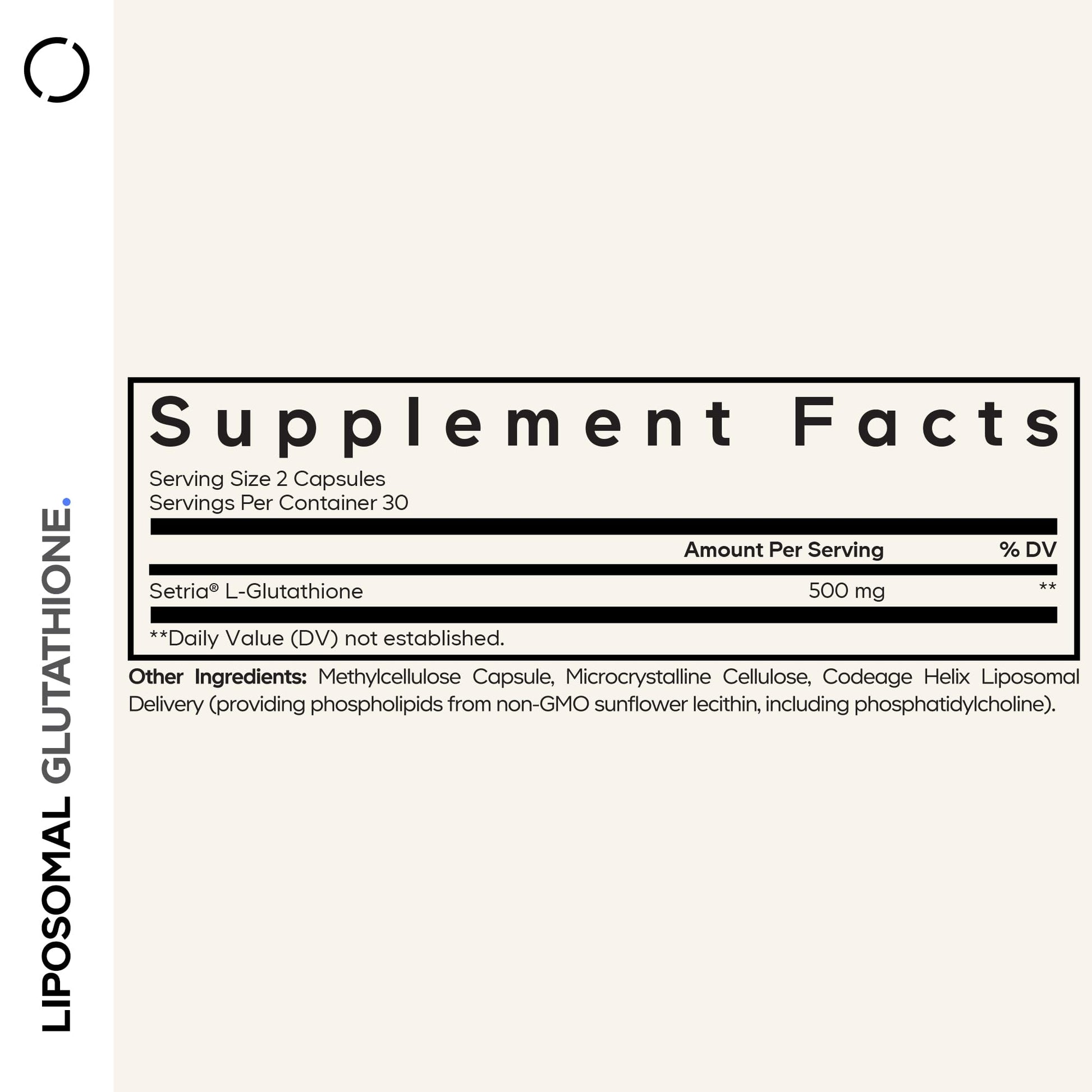 Codeage Liposomal Glutathione Supplement - Pure Reduced Setria L-Glutathione, Liposomal Delivery, Phospholipid Complex - Vegan, Non-GMO - 2-Pack CodeageAu supplements
