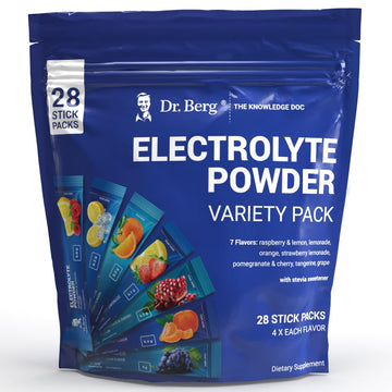 Dr. Berg's Electrolytes Powder Packets - Travel Size Hydration Electrolyte Drink Mix Dr. Berg NutritionalsUS supplements