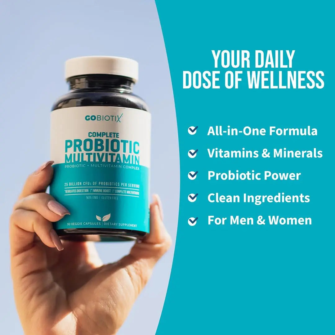 GOBIOTIX Multivitamin with Probiotics and Digestive Enzymes - 25 Billion CFU - Digestive Health, Probiotics for Women and Men GOBIOTIXAu supplements