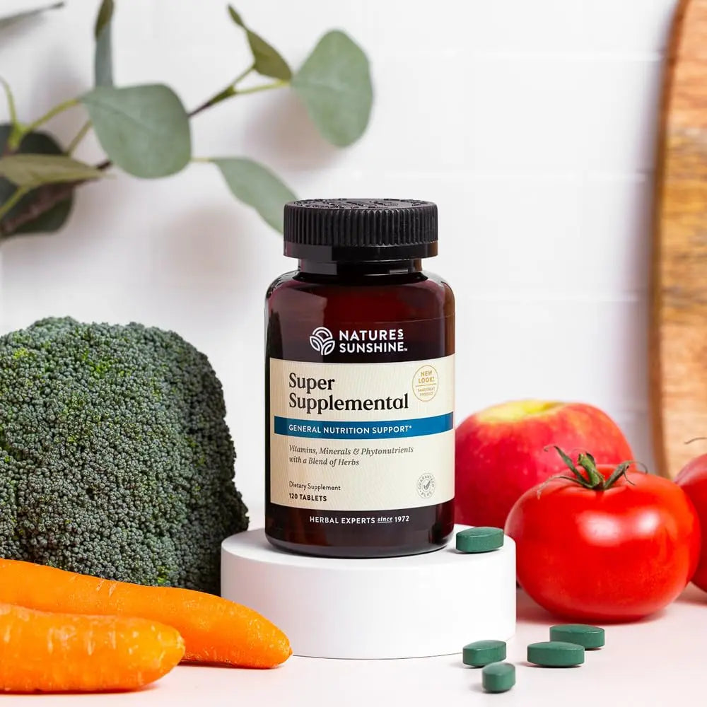 Nature's Sunshine Super Supplemental: Complete Multivitamin with Minerals, Antioxidants & More for Nutritional Gaps, Overall Health, Immune & Energy Support. 120 Tabs Nature's Sunshinenz supplements