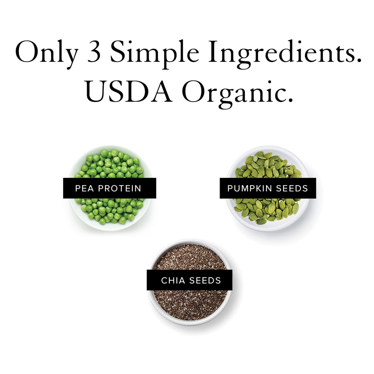 Truvani Organic Vegan Protein Powder Unflavored - 20g of Plant Based Protein, Organic TruvaniUS supplements