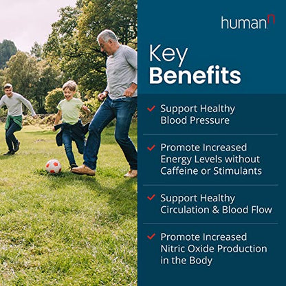 HumanN SuperBeets - Beet Root Powder - Nitric Oxide Boost for Blood Pressure, Circulation & Heart Health Support - Non-GMO Superfood Supplement - Natural Black Cherry Flavor, 30 Servings humanNUS supplements