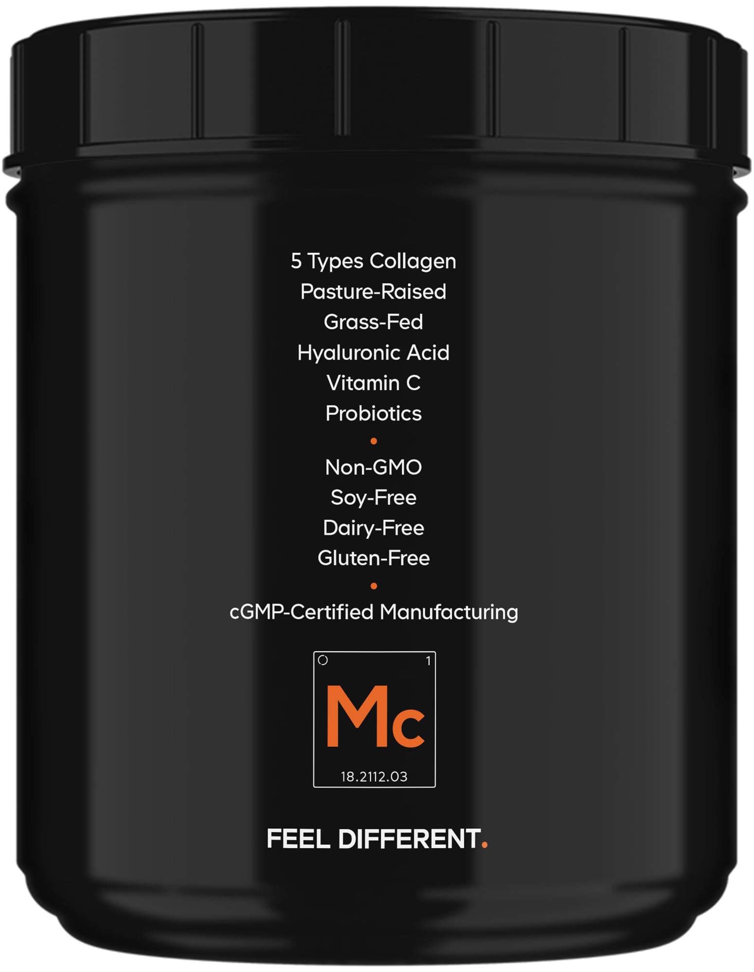 Codeage Multi Collagen Peptides + Probiotics Black Edition, Vitamin C, Hyaluronic Acid Powder Supplement, Grass-Fed, Pasture-Raised, Hydrolyzed, Zero Carbs, Type I, II, III, V & X, Unflavored, 21oz CodeageAu supplements