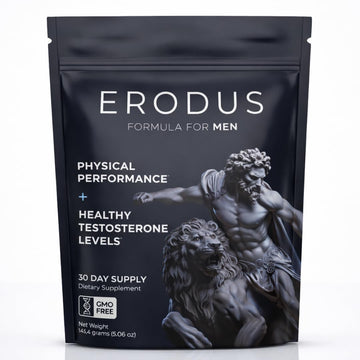 ERODUS Formula for Men - Advanced Testosterone Support Powder - Energy & Gym Supplement for Men - Supports Healthy Testosterone Levels & Physical Performance - with Ashwagandha (30 Day Supply) ERODUSAu supplements