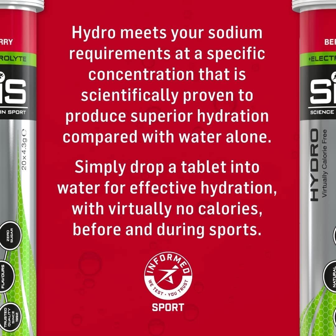 Science In Sport Hydro Hydration Tablets, Variety Pack Pineapple Mango, Berry, Lemon Science in SportAu supplements