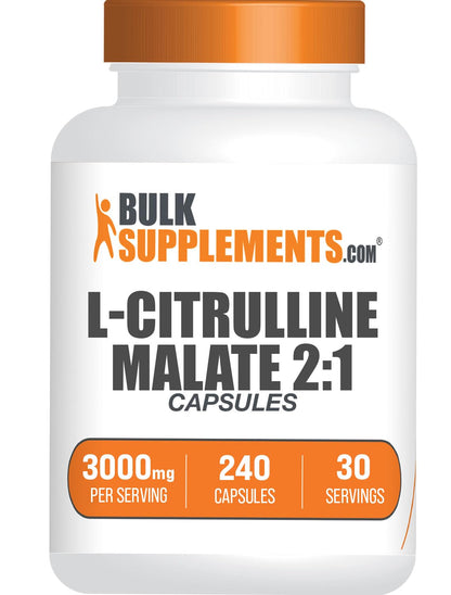 BULKSUPPLEMENTS.COM L-Citrulline Malate Capsules - Citrulline Malate 3000mg BULKSUPPLEMENTS.COMUS supplements