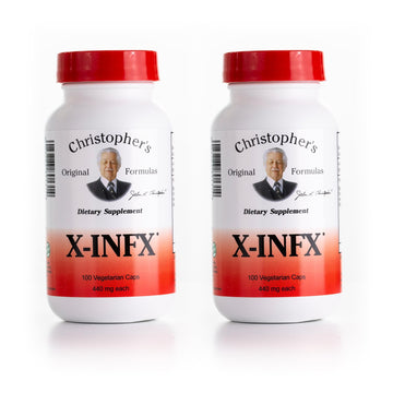 Christopher's Original Formulas X-INFX Formula, Natural Immune Support, 2 Pack, 100 Caps Each Christopher's Original FormulasAu supplements