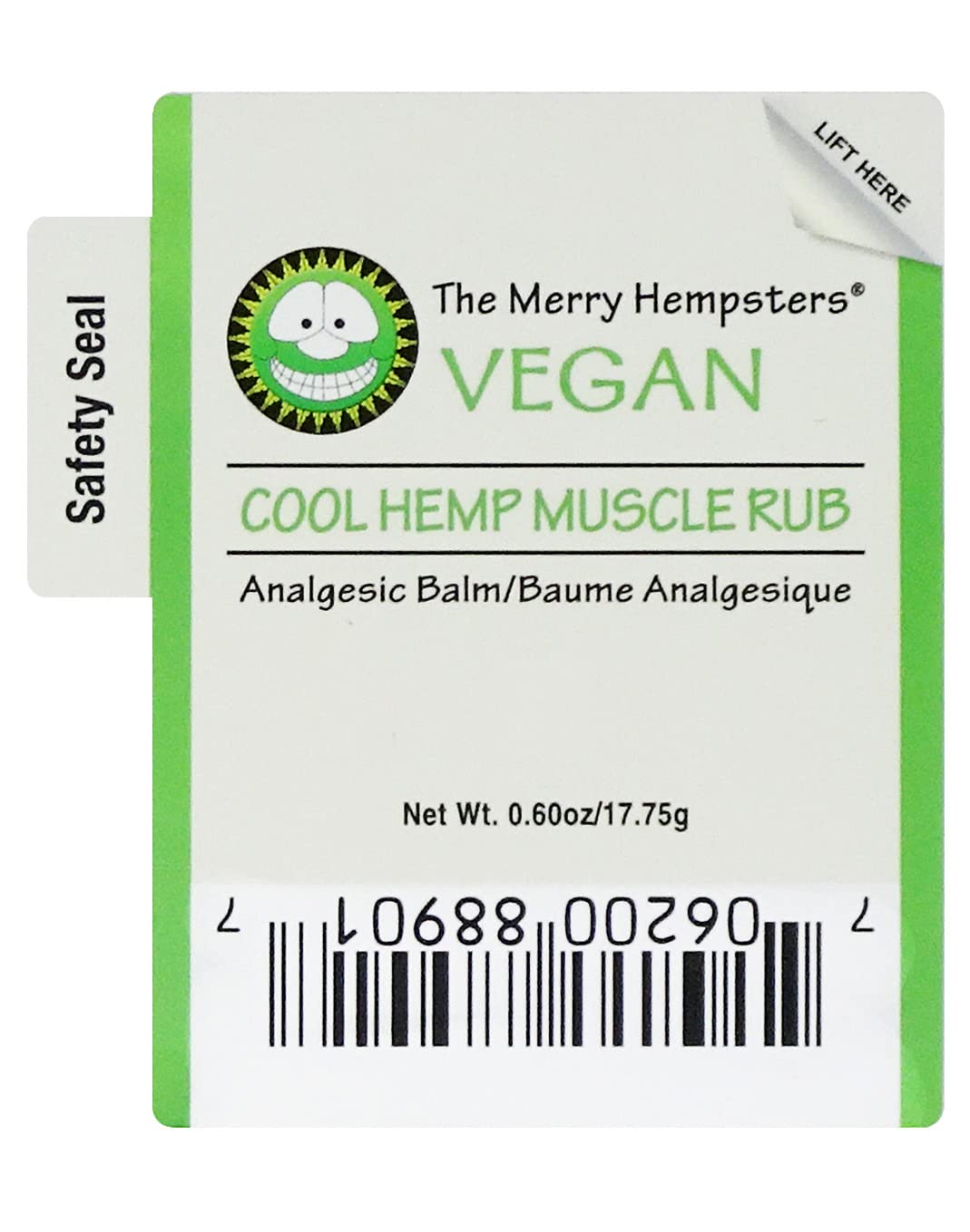 Merry Hempsters Vegan Cool Hemp Muscle Rub Single (2-Pack) The Merry HempstersAu supplements