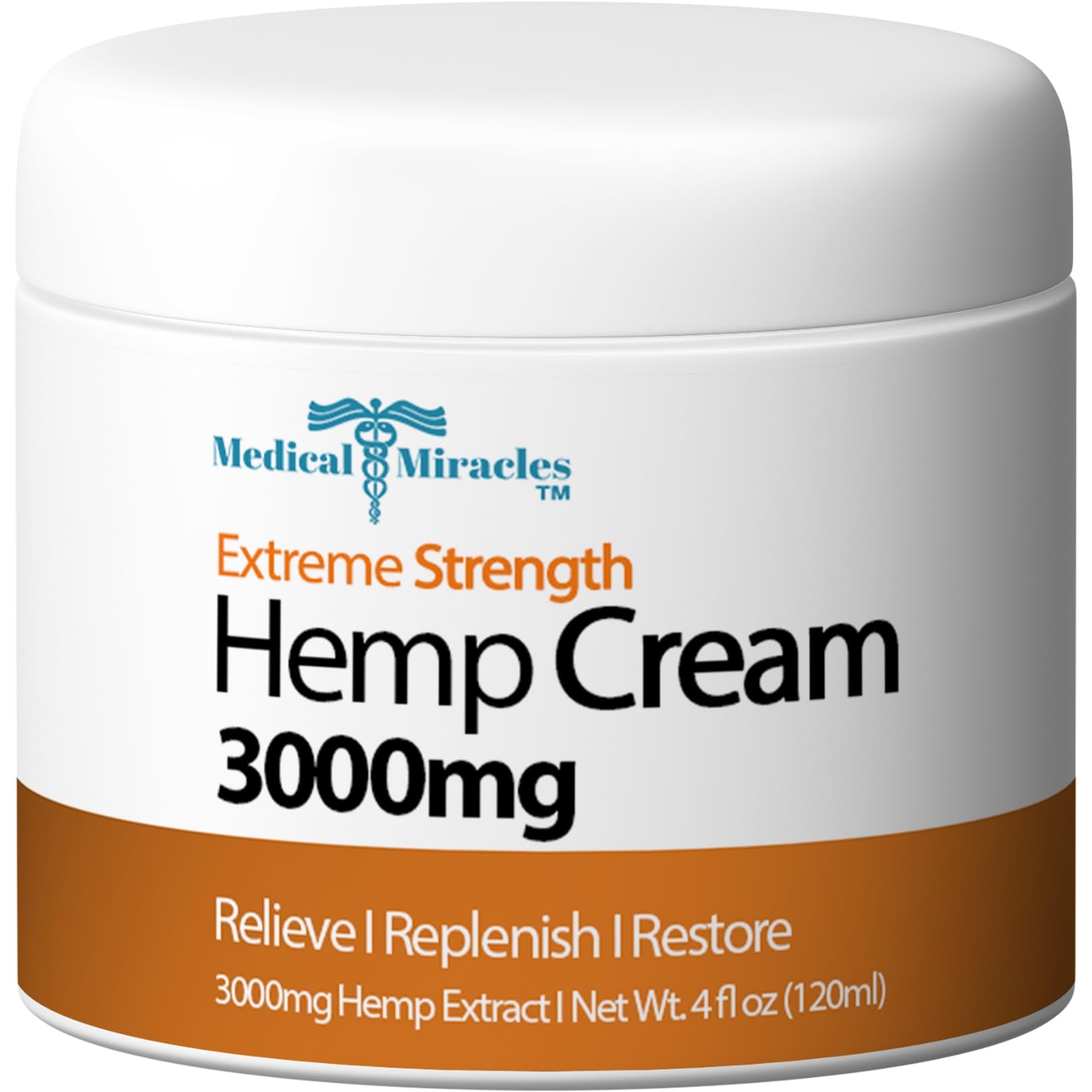 Medical Miracles Hemp Relief Cream - Ideal for Muscles, Joints, Neck, Back, Elbows, Hands, Feet, and Knees - (3000mg) Medical MiraclesAu supplements