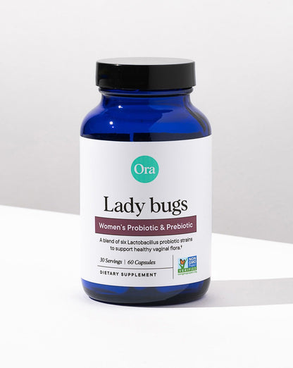Ora Organic Prebiotics and Probiotics for Women - Lactobacillus for Vaginal and Urinary Tract Health, Contains 16 Billion CFU, 6 Strains - 1 Month Supply, 60 Vegan Probiotic Capsules Ora OrganicUS supplements