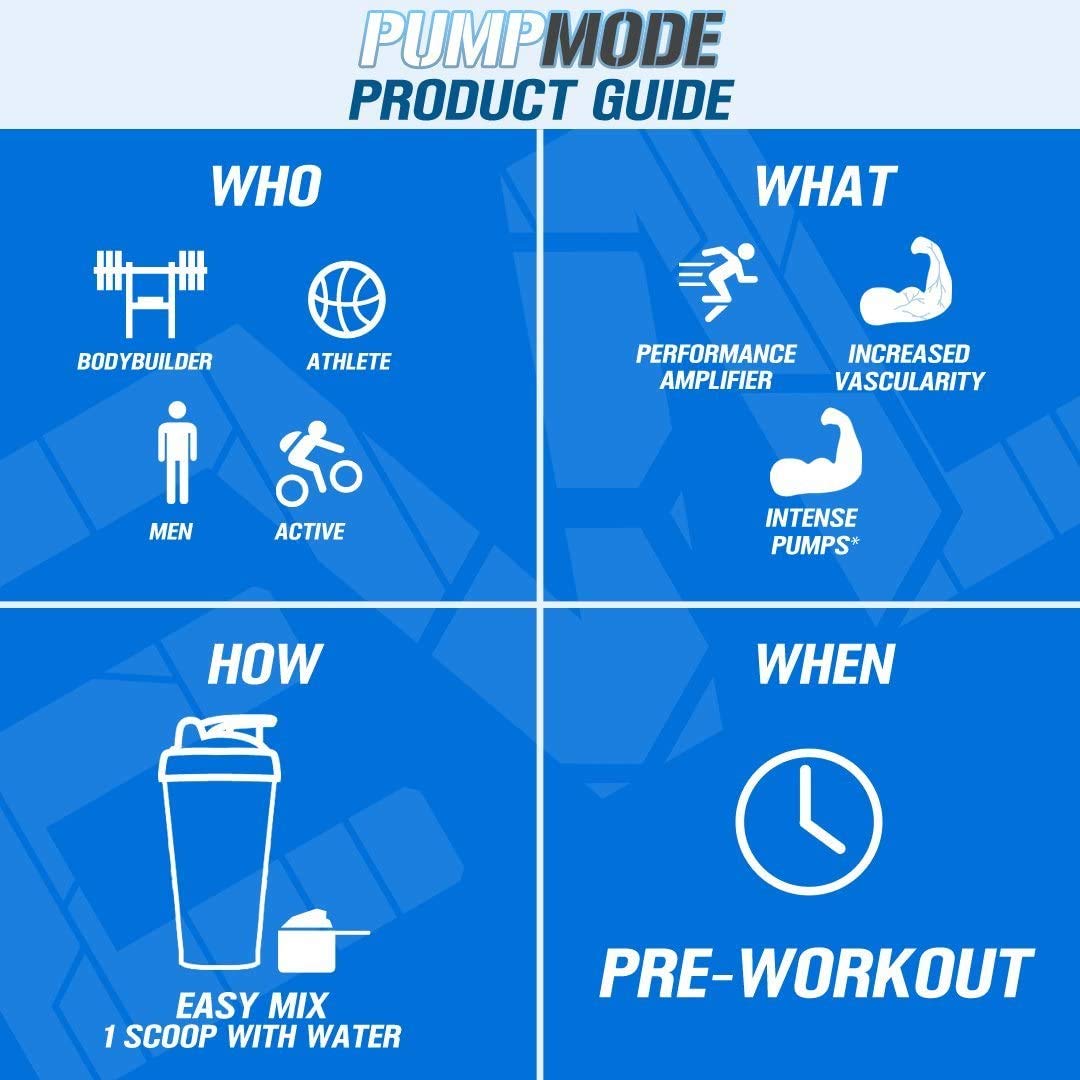 EVL PumpMode Nitric Oxide Supplement - Nitric Oxide Booster Pump Pre Workout Powder EvlutionAu supplements