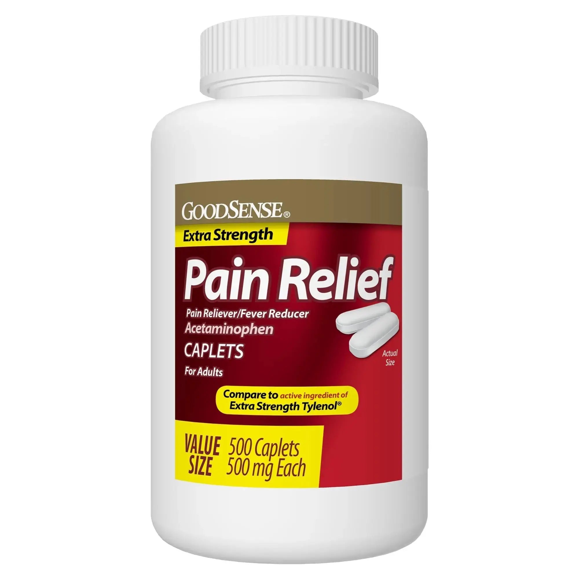 GoodSense Extra Strength Pain Relief, Acetaminophen Caplets, 500 mg, 500 Count GoodSenseAu supplements