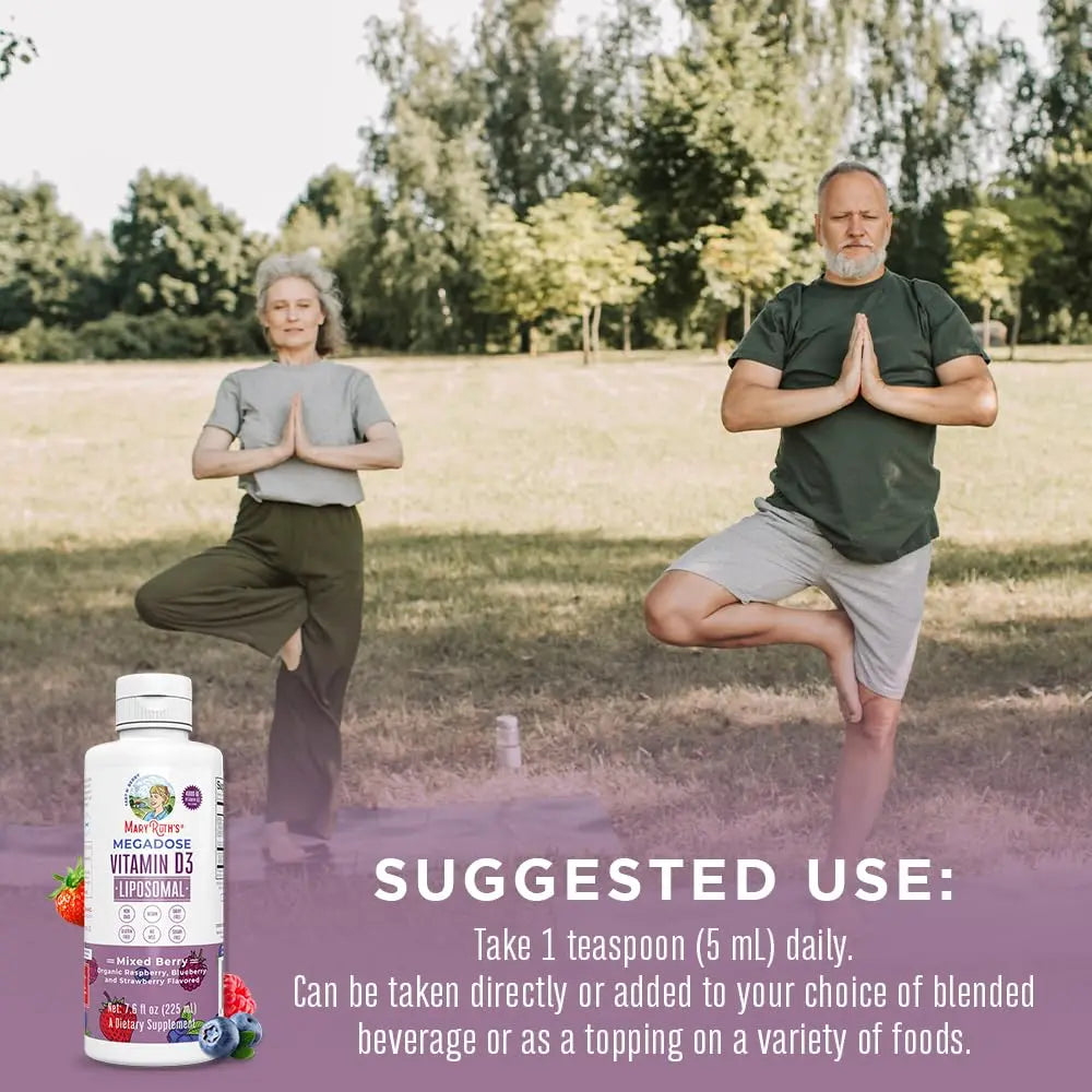MaryRuth Organics Kids Multivitamin Liposomal (Strawberry Cherry & Vanilla) & Vitamin D3 Liposomal (Mixed Berry) Clean Label Project Verified MARYRUTH'SAu supplements