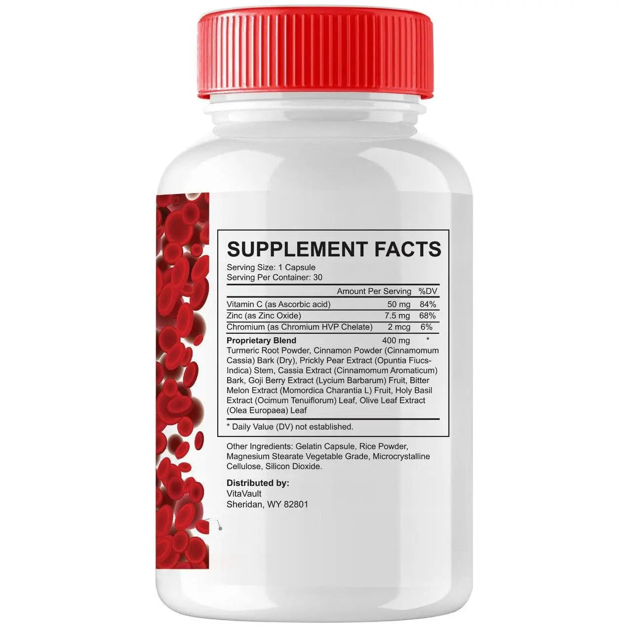 (5 Pack) Glucofort, Max Advanced Blood Support Formula Capsules Vitavaultnz supplements