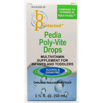 Pedia Poly-Vite Drops 1 2/3 fl Ounce Liquid B ProtectedAu supplements