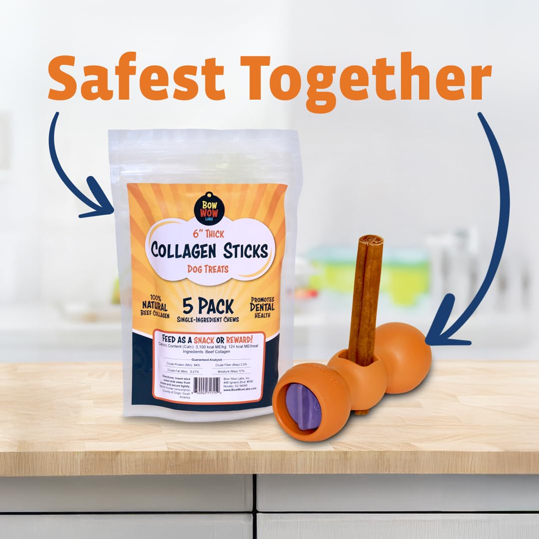 Bow Wow Labs 12" SafeFit Collagen Sticks for Dogs 5 Pack/Jumbo – All-Natural Chews for Joint, Gut, Bone & Oral Health Bow Wow LabsAu supplements