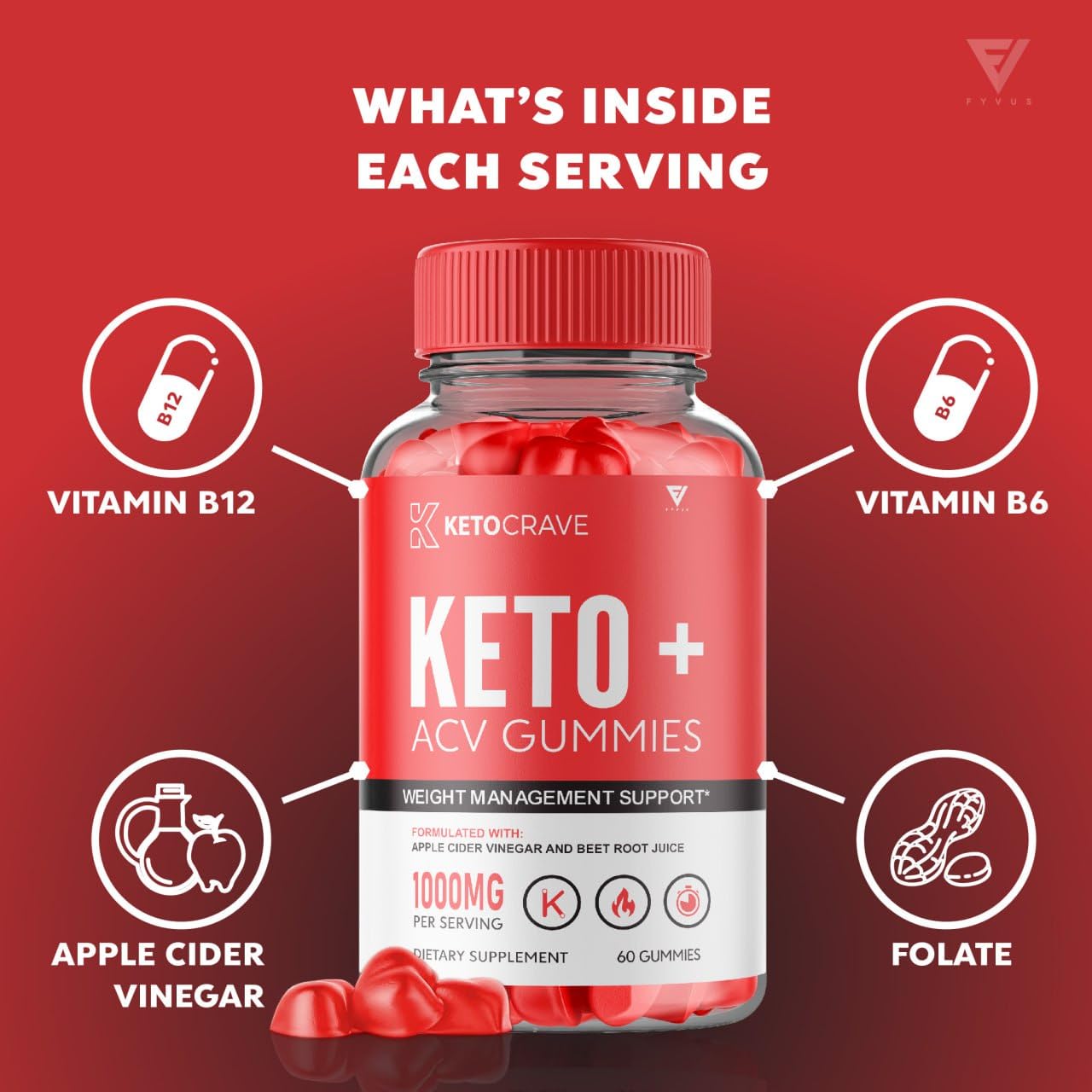 (3 Pack) Keto Crave ACV Gummies Kelly Clarkson, Ketocrave Keto + ACV Gummies Advanced FyvusUS supplements