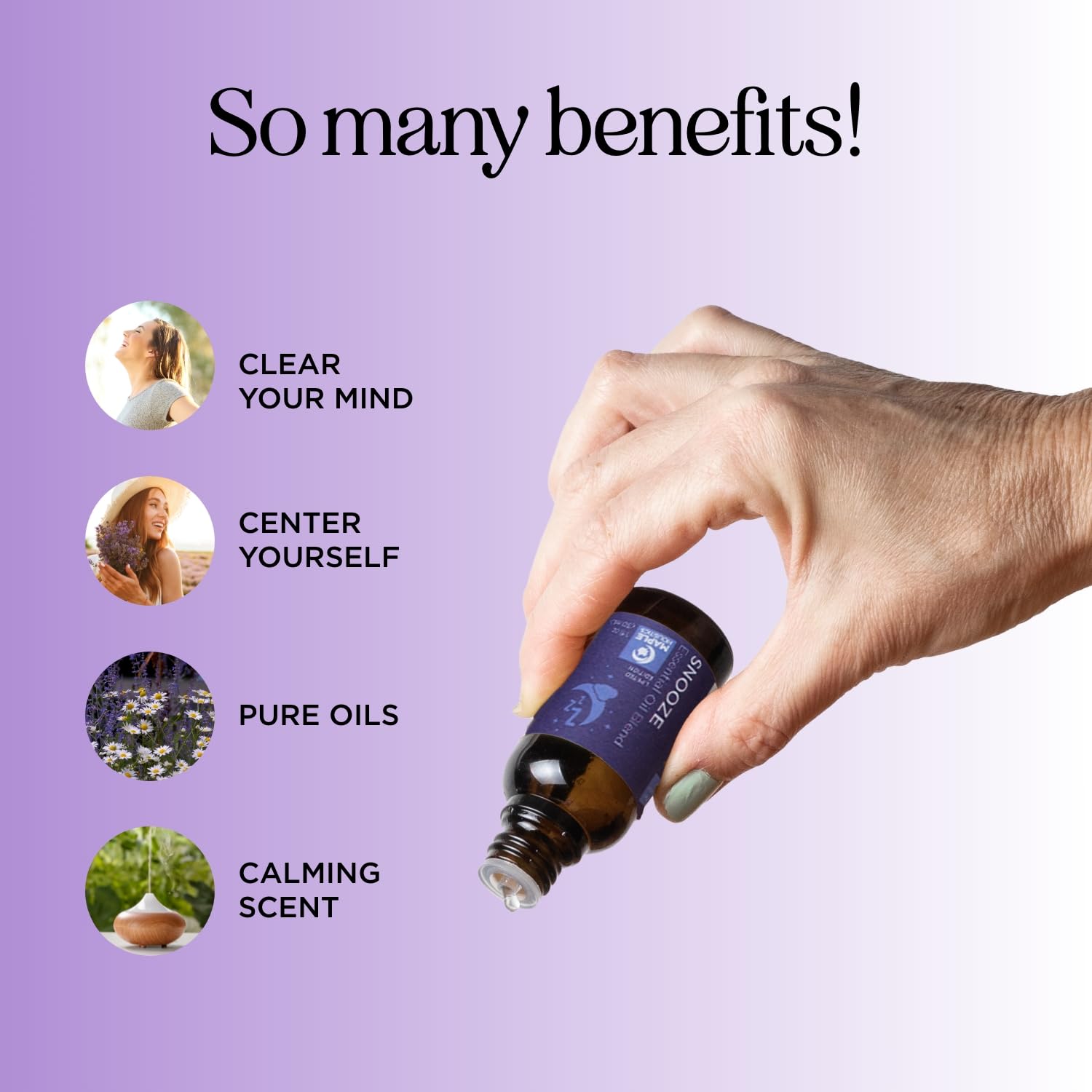 Sleep Essential Oil Blend for Diffuser - Snooze Blend Essential Oil for Sleep with Roman Chamomile Maple HolisticsAu supplements