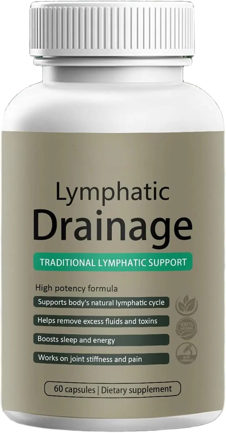VegHerbs Lymphatic Drainage Capsules – | 60 Capsules Each Bottle (Pack of 2) X2 VegHerbsAu supplements