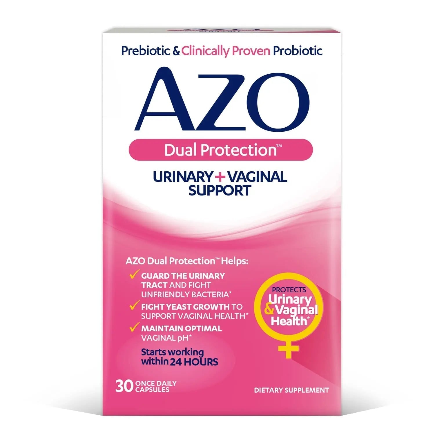 AZO Bladder Control with Go-Less® & Weight Management Dietary Supplement & Dual Protection | Urinary + Vaginal Support* AZOAu supplements