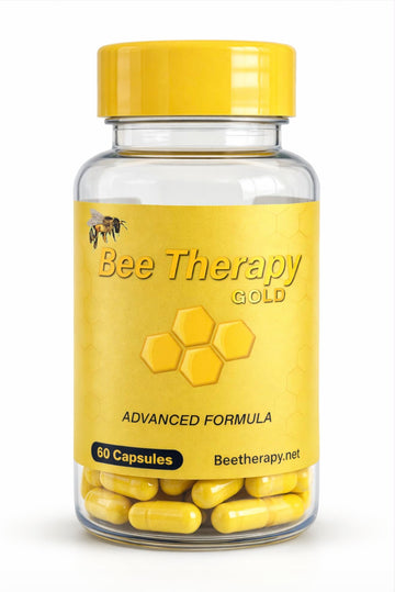 Natural Supplement - Bee Therapy Gold Venom Apitoxin Manuka Honey - Supports Inflammation & Mobility - Neck and Backache - Supports Joints & Muscles- Sprains, Bruises and Strains - Pack 1 60 Capsules Aus HealthcareAu supplements