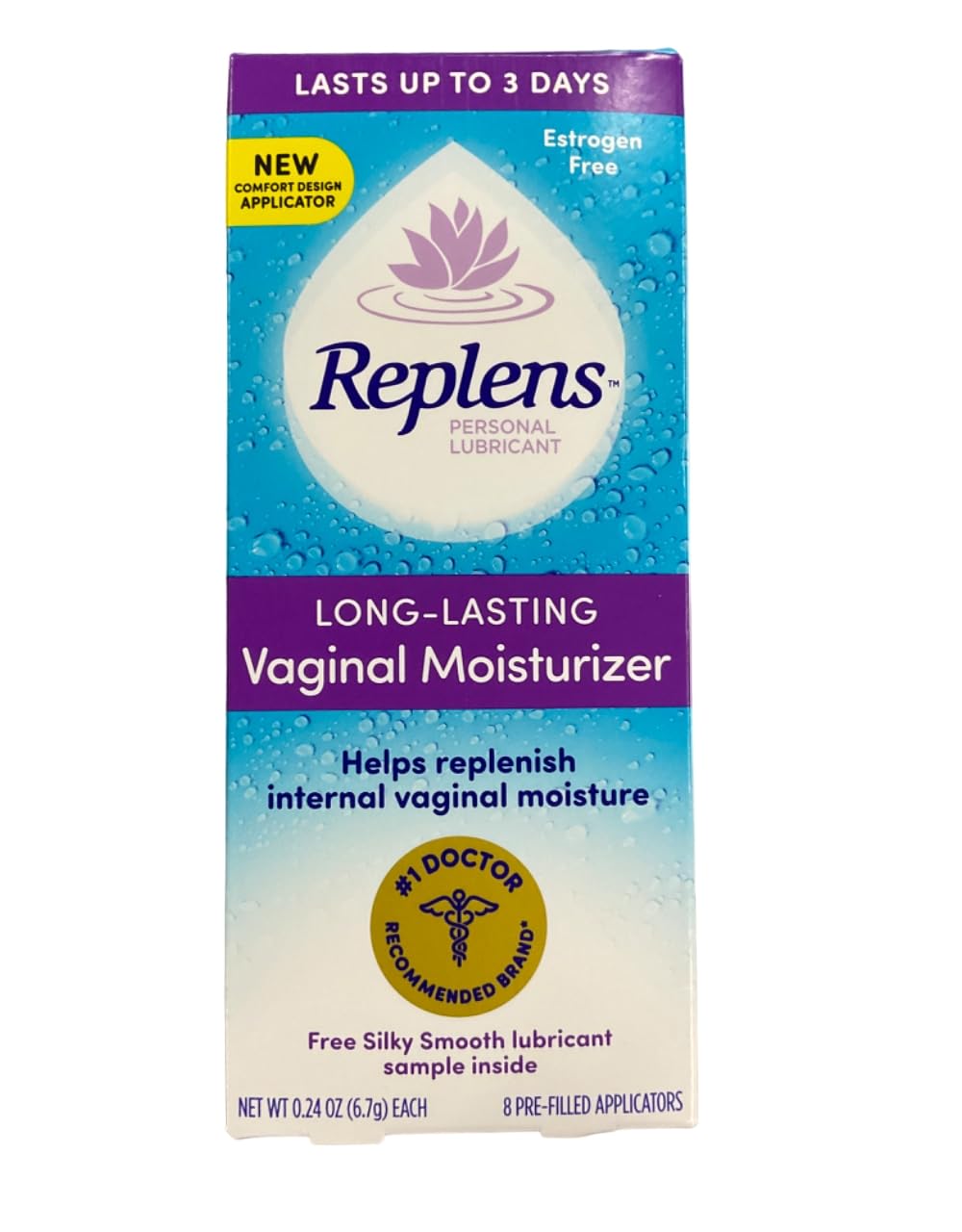 Replens Long-Lasting Vaginal Moisturizer -8 Count (Pack of 3) ReplensAu supplements