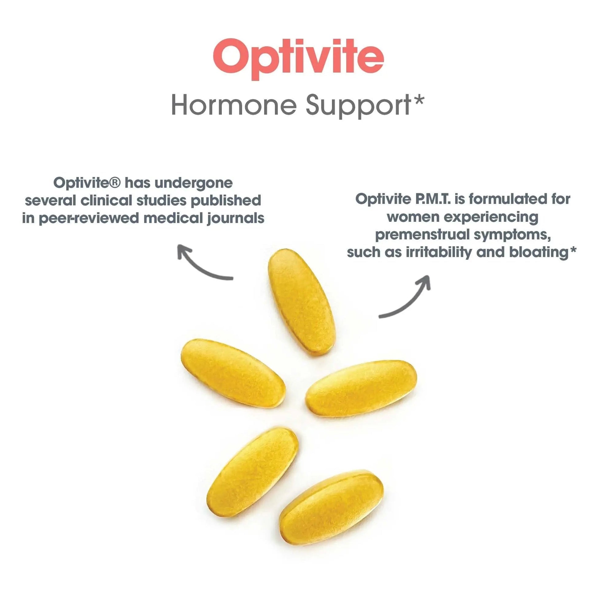Optimox Optivite - PMS Support Supplement for Women, Period Multivitamin for Hormone Balance with Vitamin B6 & Iron, Hormone Support Vitamin - 180 Tablets OptimoxAu supplements