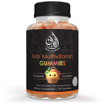 Iman Vitamins Halal Kids Multivitamin Gummies | Vitamin C, D, Zinc, A, E, B6, B12, Biotin, Folate, Inositol | Strengthen Metabolism, Bones & Immunity | Iman VitaminsAu supplements
