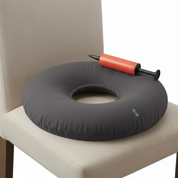 Dr. Frederick’s Original Inflatable Donut Pillow - 18" Seat Cushion for Tailbone Pain, Hemorrhoids & Bed Sores – Doctor-Developed for Postpartum, Prostatitis & Travel - Odor-Free, Durable Vinyl - Gray Dr. Frederick's OriginalAu supplements